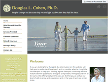 Tablet Screenshot of douglaslcohenphd.com